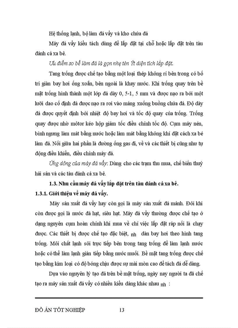 image for page Thiết kế máy đá vảy có công suất 10tấn/24h trên tàu đánh cá xa bờ.