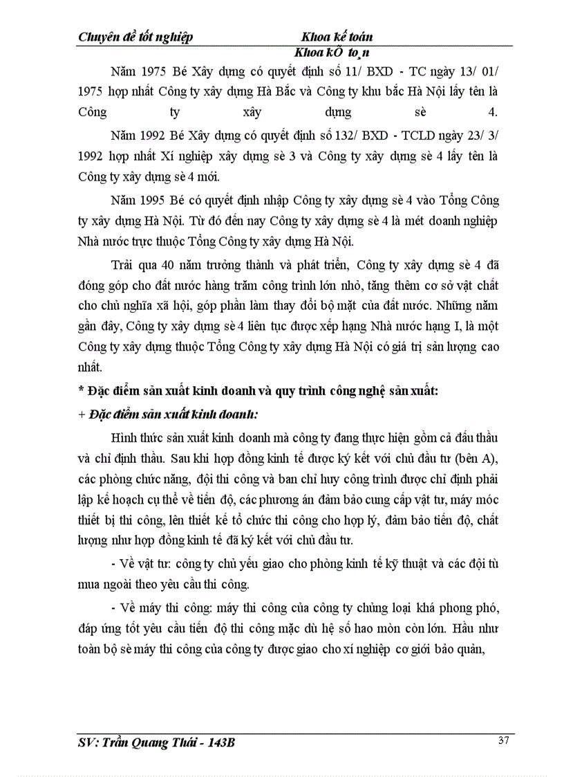 image for page Kế toán tập hợp chi phí và tính giá thành sản phẩm tại Công ty Xây dựng số 4