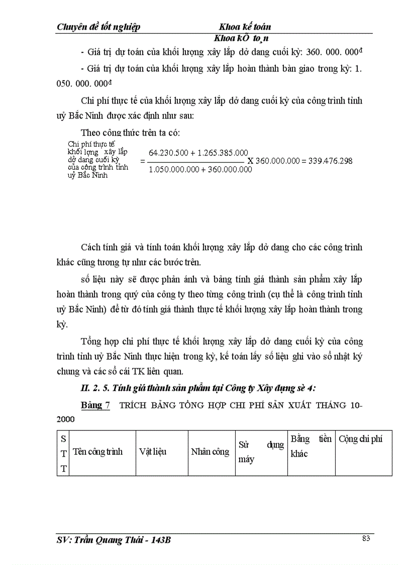 image for page Kế toán tập hợp chi phí và tính giá thành sản phẩm tại Công ty Xây dựng số 4