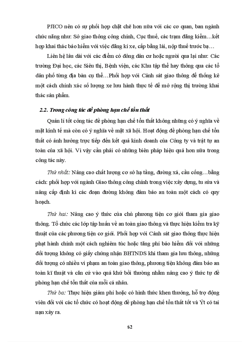 image for page Nghiệp vụ bảo hiểm trách nhiệm dân sự của chủ xe cơ giới đối với người thứ ba tại công ty cổ phần bảo hiểm Petrolimex