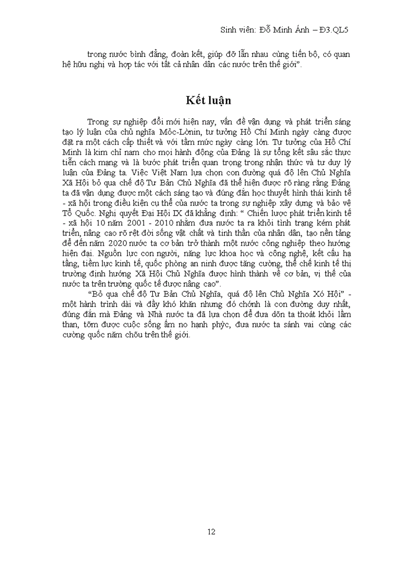 image for page Vấn đề lựa chọn con đường quá độ lên Chủ Nghĩa Xã Hội bỏ qua chế độ Tư Bản Chủ Nghĩa ở Việt Nam
