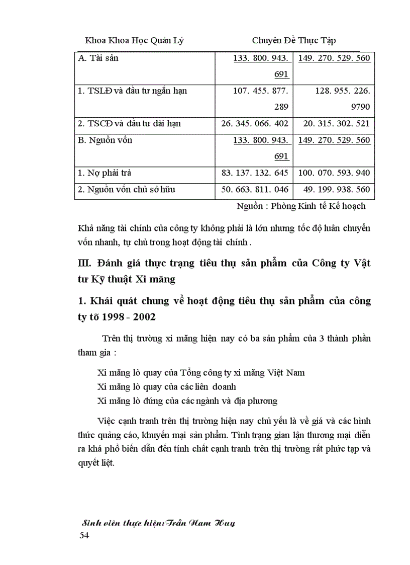 image for page Một số biện pháp đẩy mạnh công tác tiêu thụ sản phẩm của công ty Vật Tư Kỹ Thuật Xi Măng