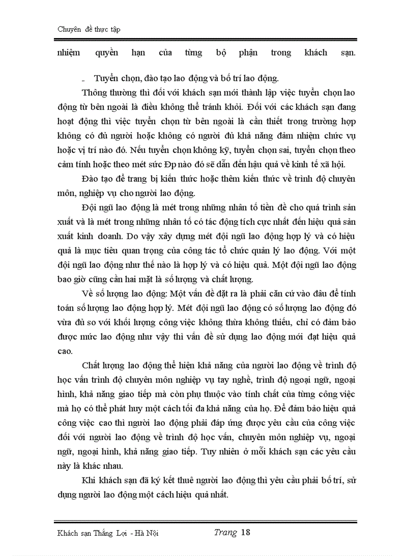 image for page Một số biện pháp nâng cao hiệu quả sử dụng lao động tại khách sạn Thắng Lợi