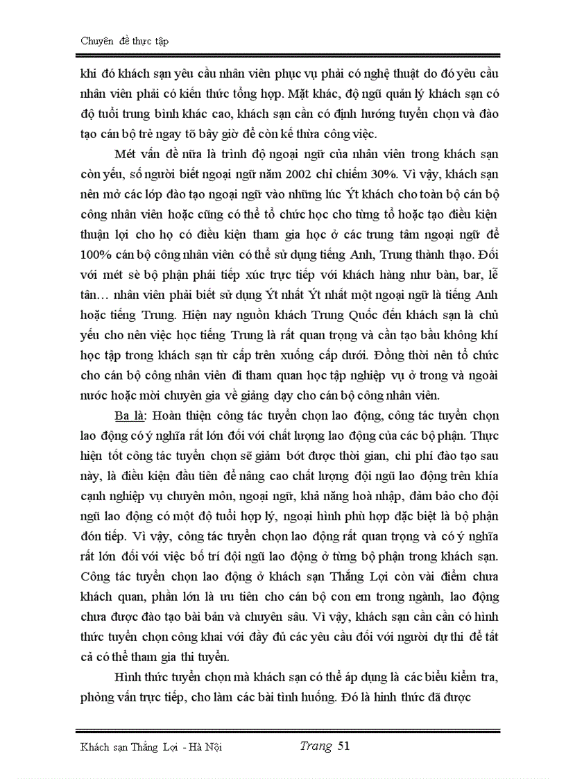 image for page Một số biện pháp nâng cao hiệu quả sử dụng lao động tại khách sạn Thắng Lợi