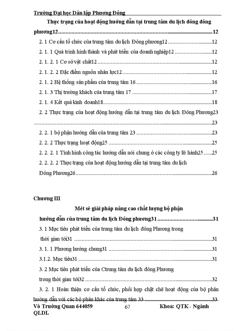 image for page Một số giải pháp nâng cao chất lượng đội ngũ hướng dẫn của trung tâm du lịch Đông Phương