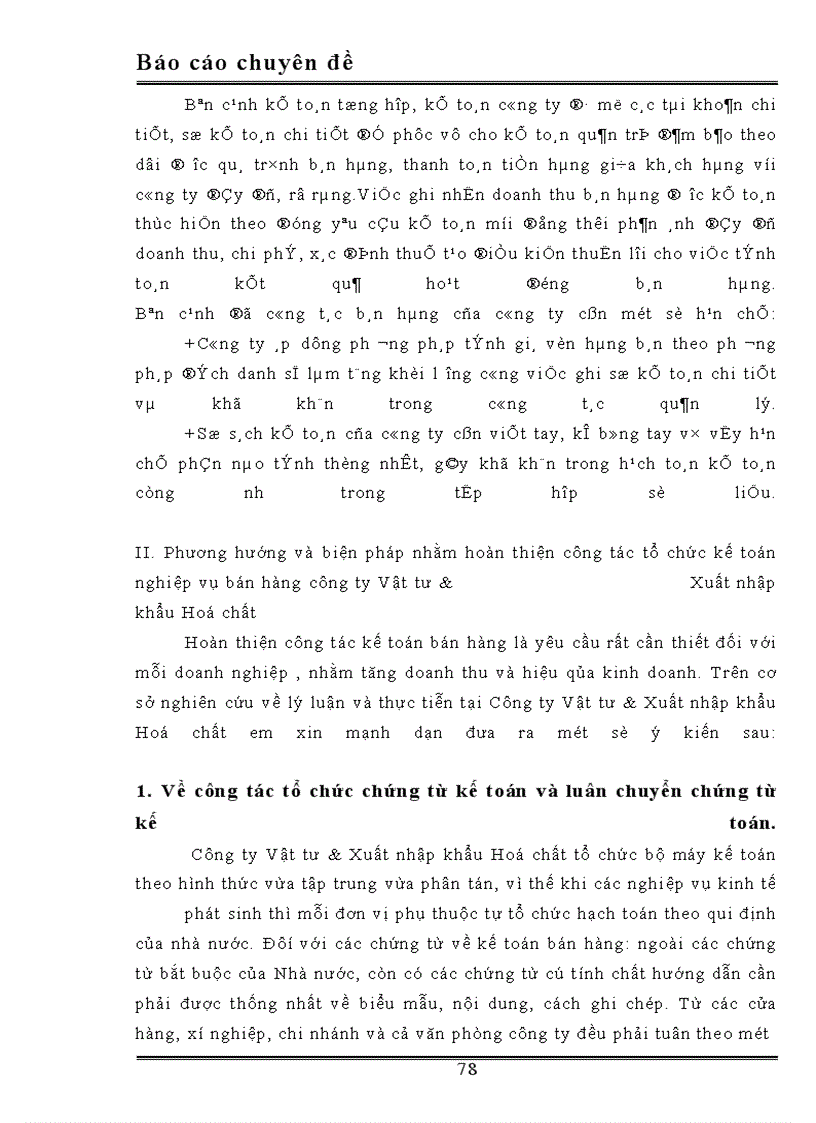 image for page Hoàn thiện kế toán nghiệp vụ bán hàng ở Công ty Vật tư & Xuất nhập khẩu Hoá chất