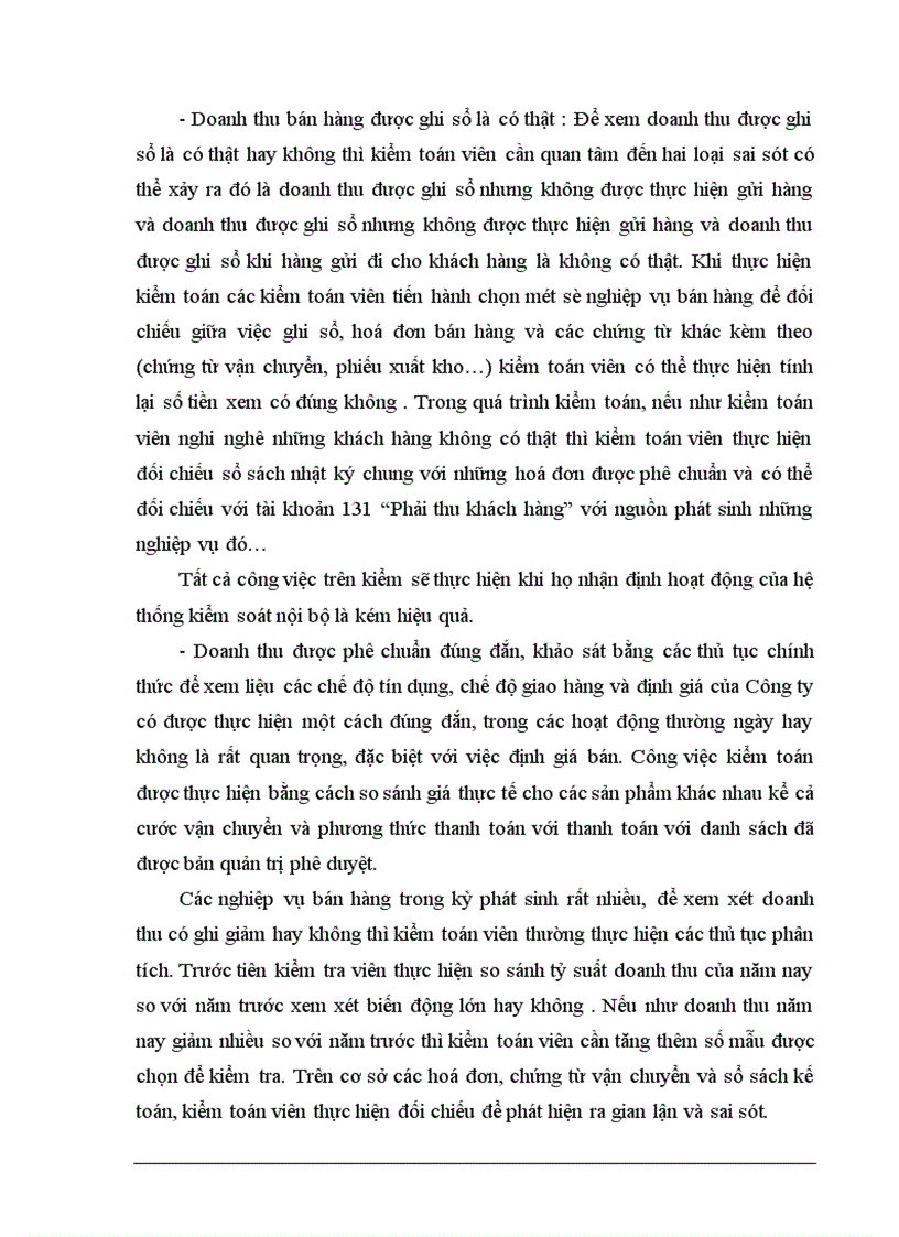 image for page Kiểm toán chu trình bán hàng - thu tiền trong kiểm toán Báo cáo tài chính do Công ty dịch vụ tư vấn tài chính kế toán và kiểm toán ( AASC) thực hiện