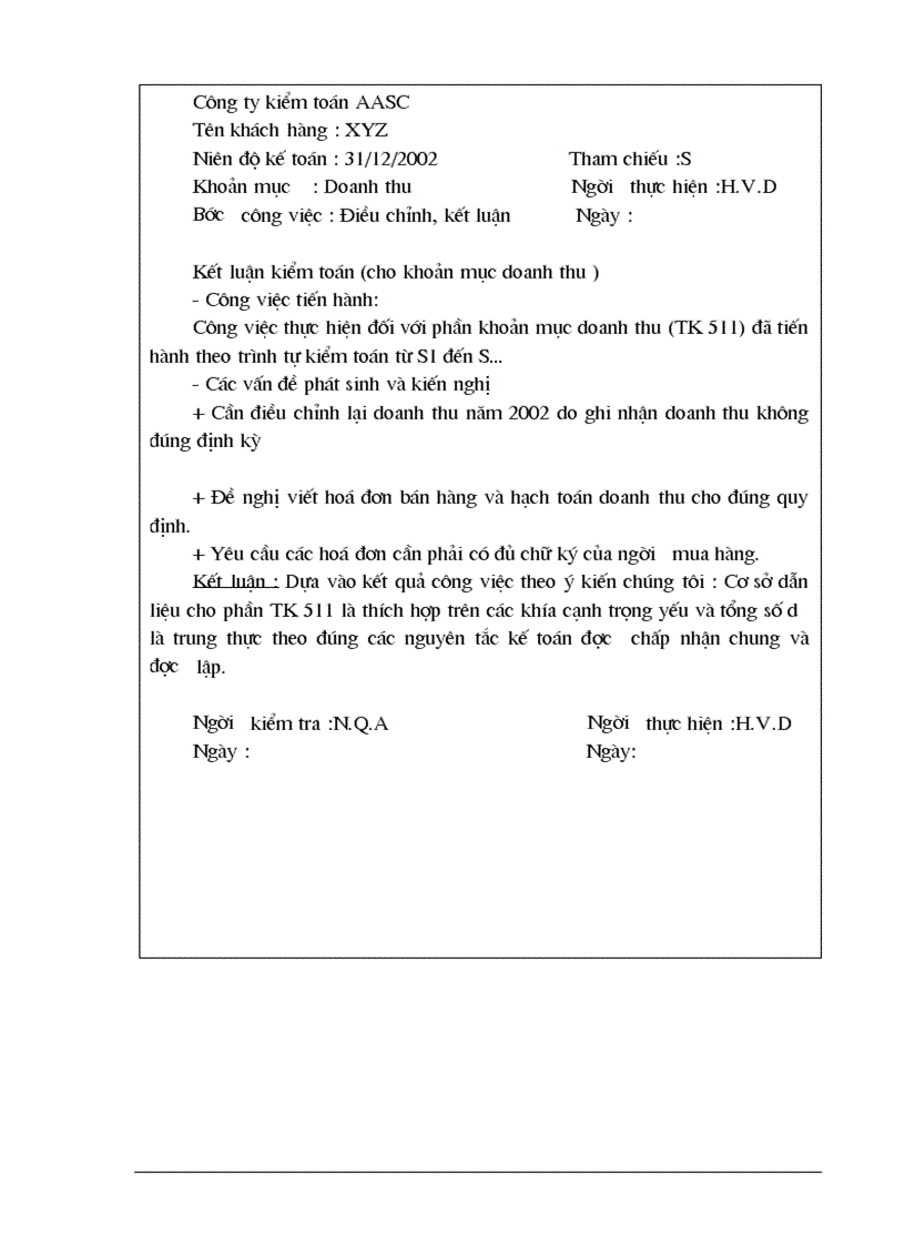 image for page Kiểm toán chu trình bán hàng - thu tiền trong kiểm toán Báo cáo tài chính do Công ty dịch vụ tư vấn tài chính kế toán và kiểm toán ( AASC) thực hiện