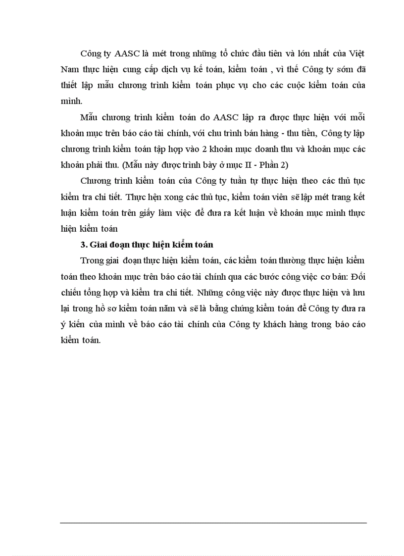 image for page Kiểm toán chu trình bán hàng - thu tiền trong kiểm toán Báo cáo tài chính do Công ty dịch vụ tư vấn tài chính kế toán và kiểm toán ( AASC) thực hiện