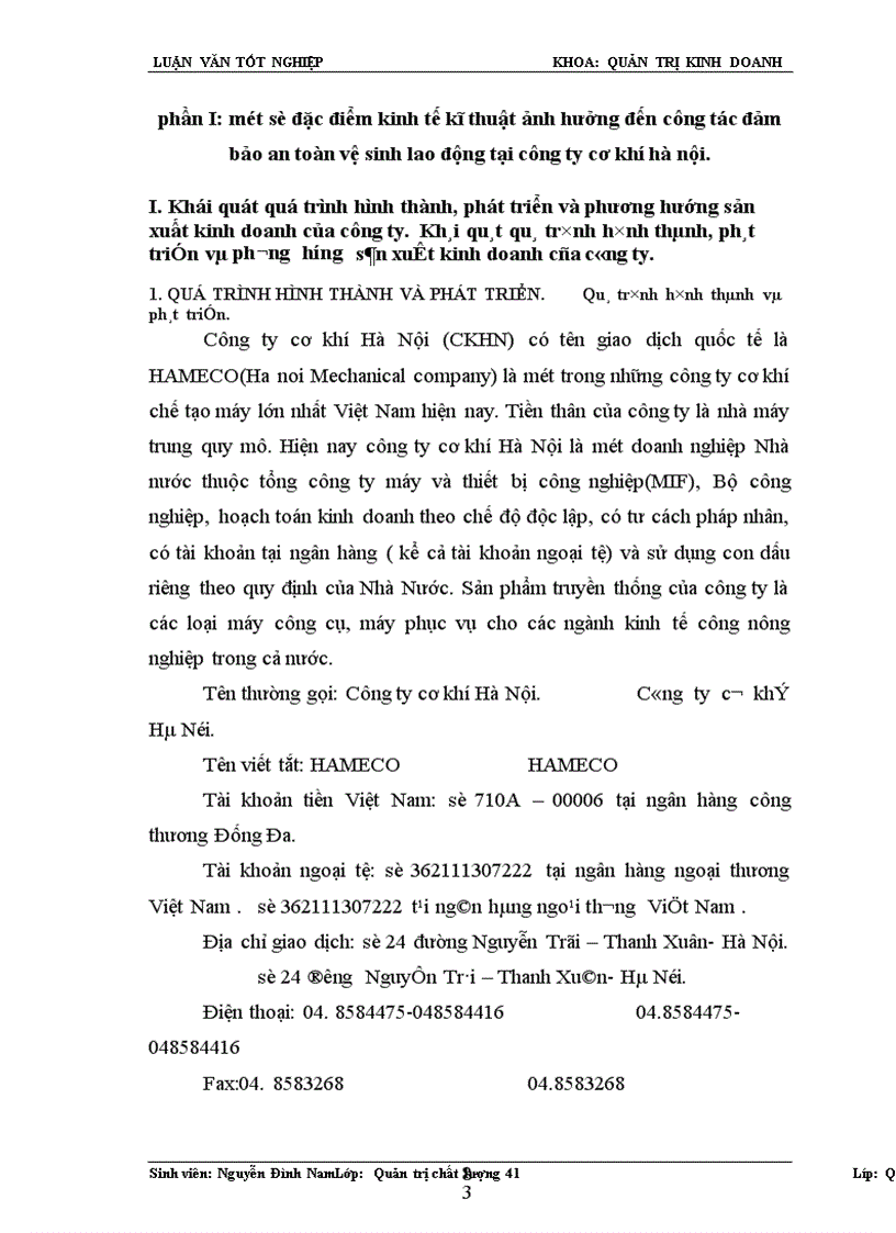 image for page Thực trạng công tác đảm bảo an toàn vệ sinh lao động tại công ty cơ khí Hà Nội