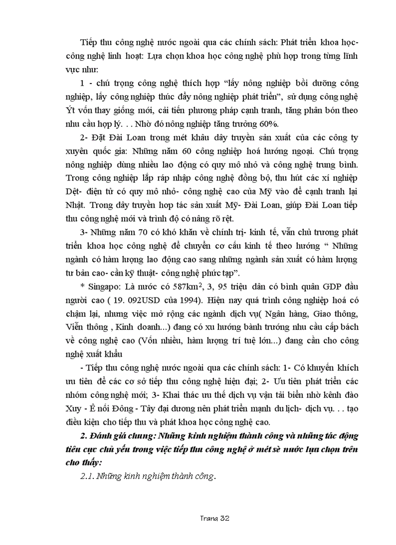 image for page Một số hình thức chuyển giao công nghệ để phục vụ quá trình công nghiệp hoá, hiện đại hoá đất nước