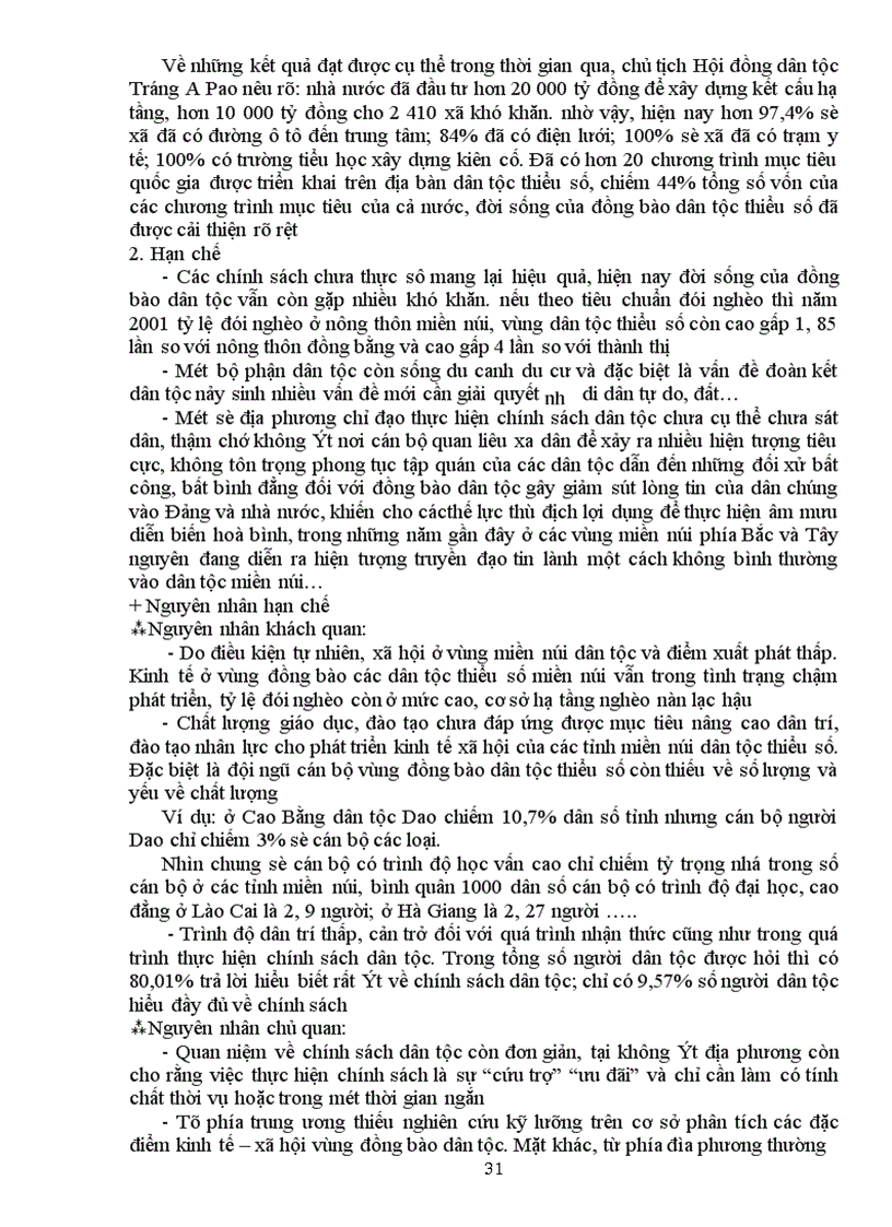 image for page Thực trạng và giải pháp nhằm nâng cao kết quả, hiệu quả của chính sách dân tộc, tôn giáo