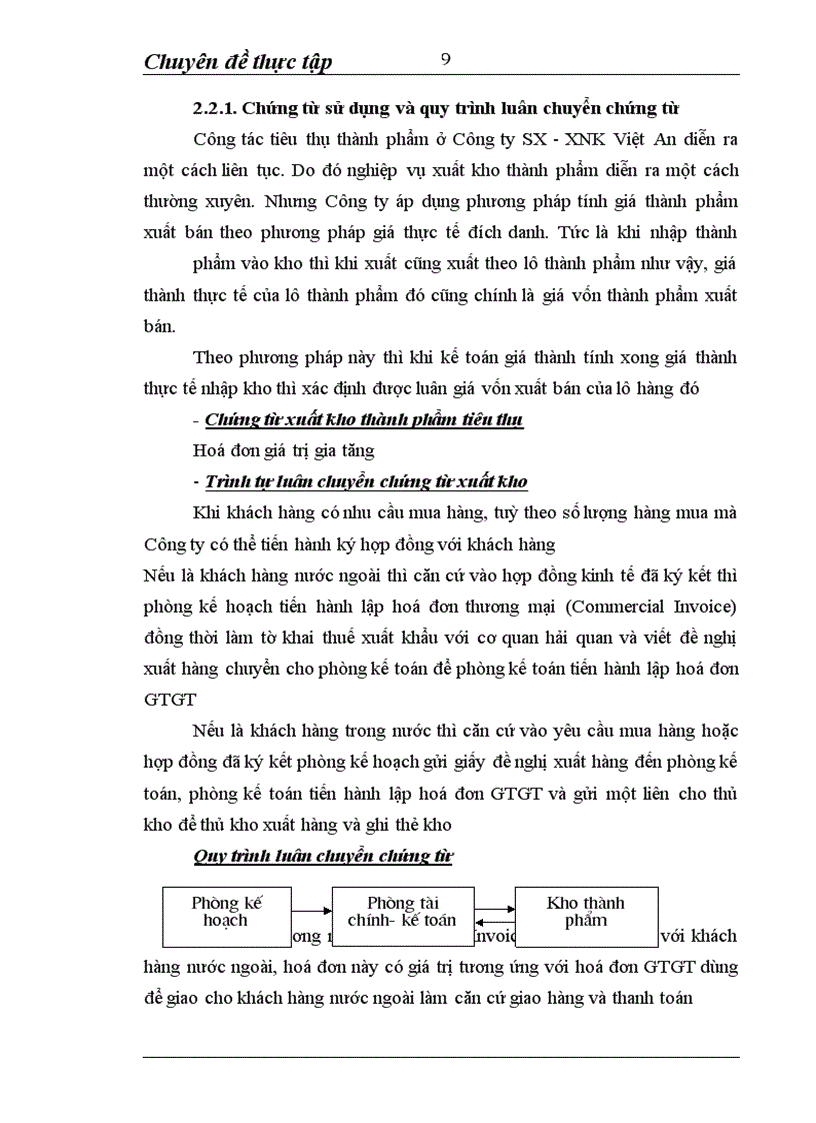 image for page Hoàn thiện công tác hạch toán tiêu thụ thành phẩm và xác định kết quả hoạt động sản xuất kinh doanh tại Công ty SX-XNK Việt An