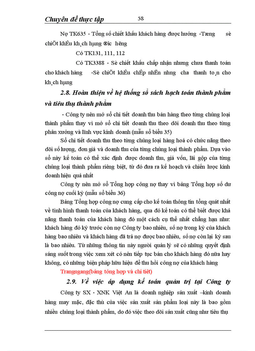 image for page Hoàn thiện công tác hạch toán tiêu thụ thành phẩm và xác định kết quả hoạt động sản xuất kinh doanh tại Công ty SX-XNK Việt An