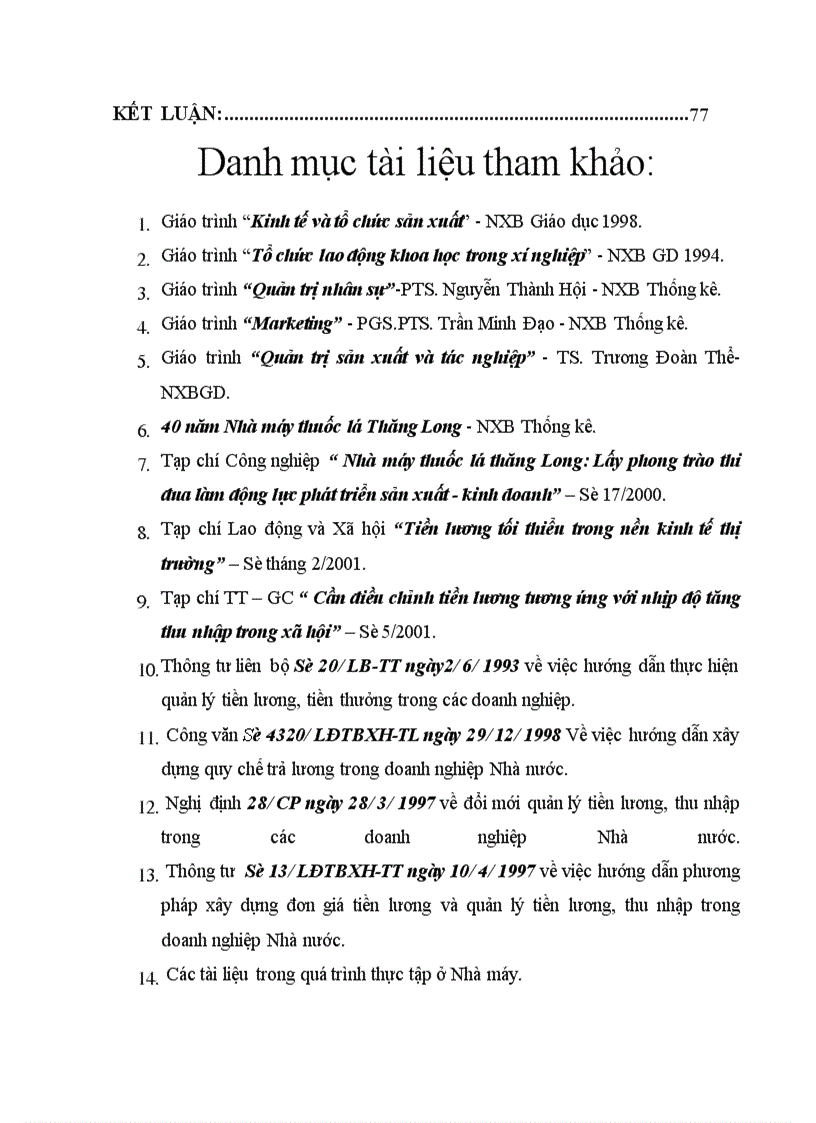 image for page Một số giải pháp nhằm hoàn thiện công tác tiền lương của Nhà máy thuốc lá Thăng Long