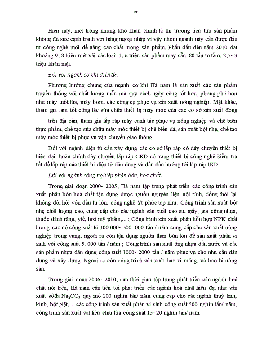 image for page Định hướng chuyển dịch cơ cấu ngành kinh tế của tỉnh Hà Nam trong giai đoạn 2001 - 2010