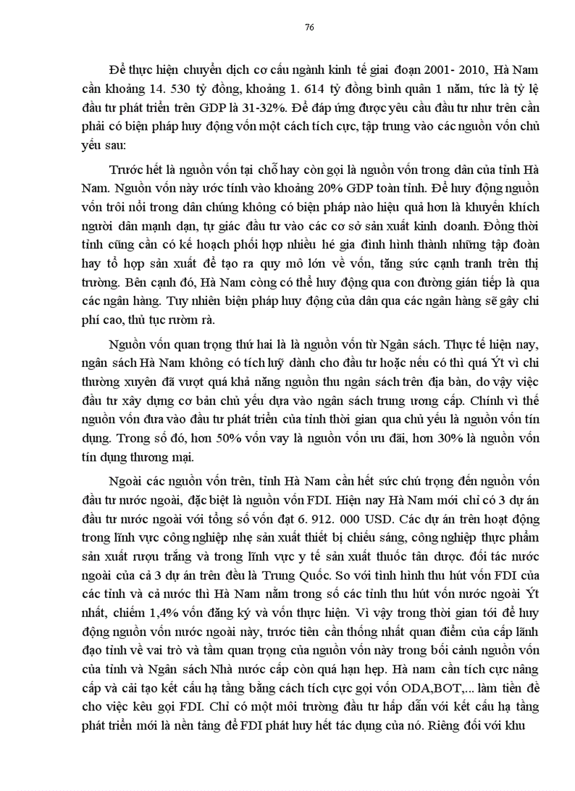 image for page Định hướng chuyển dịch cơ cấu ngành kinh tế của tỉnh Hà Nam trong giai đoạn 2001 - 2010
