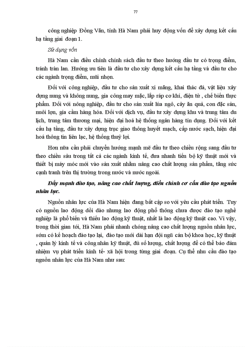 image for page Định hướng chuyển dịch cơ cấu ngành kinh tế của tỉnh Hà Nam trong giai đoạn 2001 - 2010