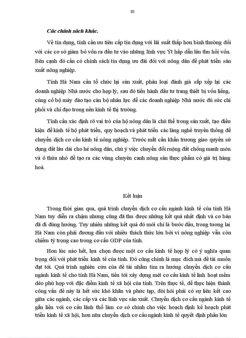 image for page Định hướng chuyển dịch cơ cấu ngành kinh tế của tỉnh Hà Nam trong giai đoạn 2001 - 2010