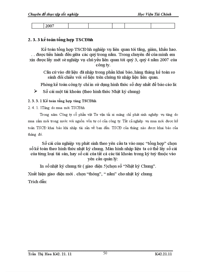 image for page Kế toán tài sản cố định hữu hình(TSCĐhh) trong công ty cổ phần vật tư vận tải xi măng