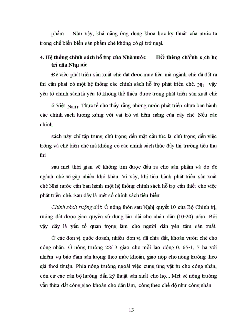 image for page Một số giải pháp nhằm phát triển sản xuất chè ở Việt Nam từ nay đến năm 2010