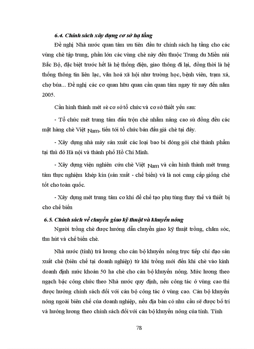 image for page Một số giải pháp nhằm phát triển sản xuất chè ở Việt Nam từ nay đến năm 2010