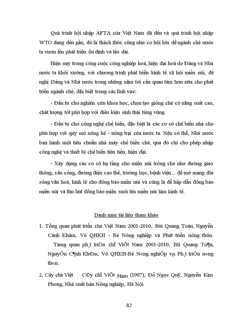 image for page Một số giải pháp nhằm phát triển sản xuất chè ở Việt Nam từ nay đến năm 2010