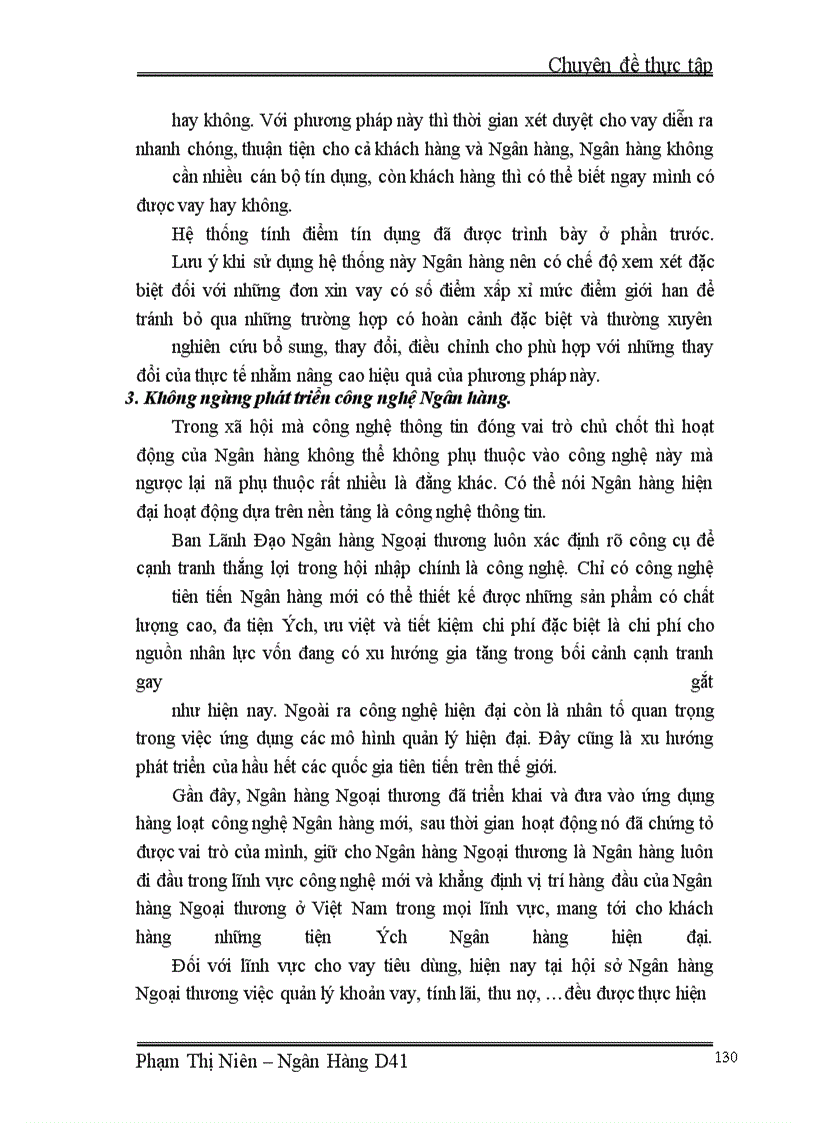 image for page Giải pháp mở rộng cho vay tiêu dùng tại Hội sở Ngân hàng Ngoại thương Việt Nam