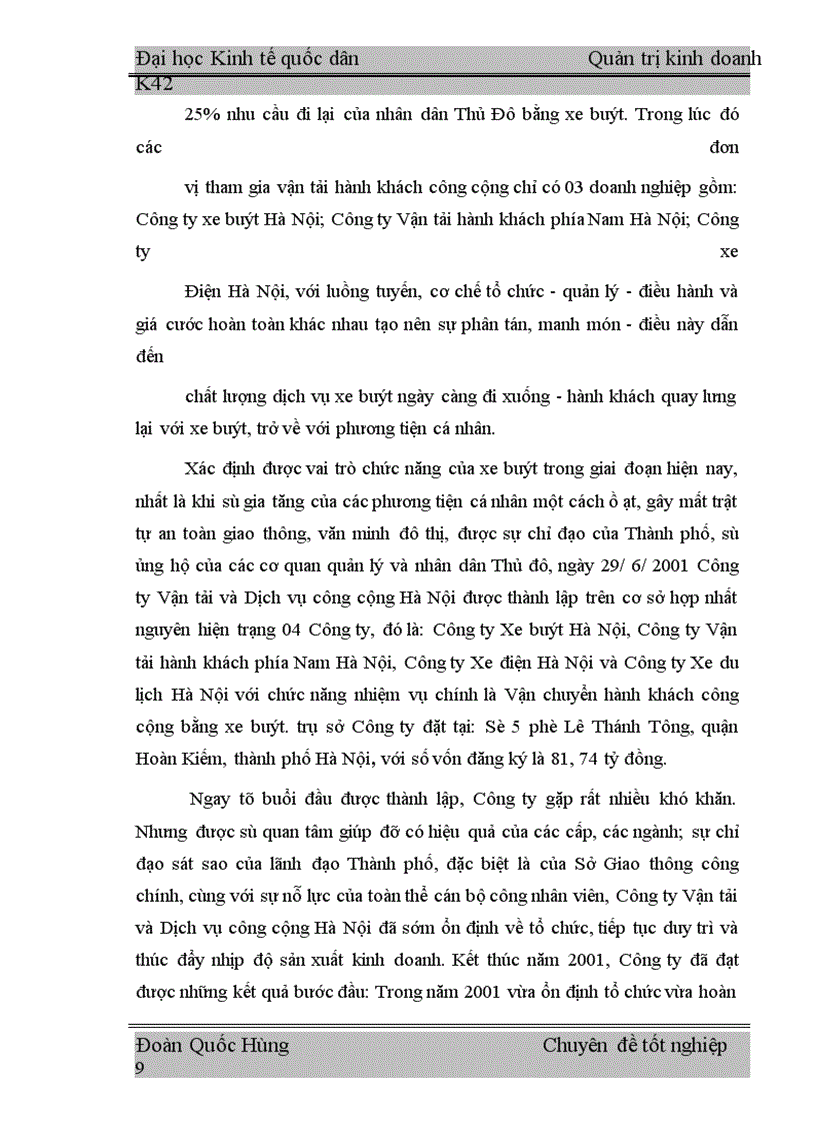 image for page Nâng cao chất lượng vận chuyển hành khách của Công ty Vận tải và Dịch vụ công cộng Hà Nội