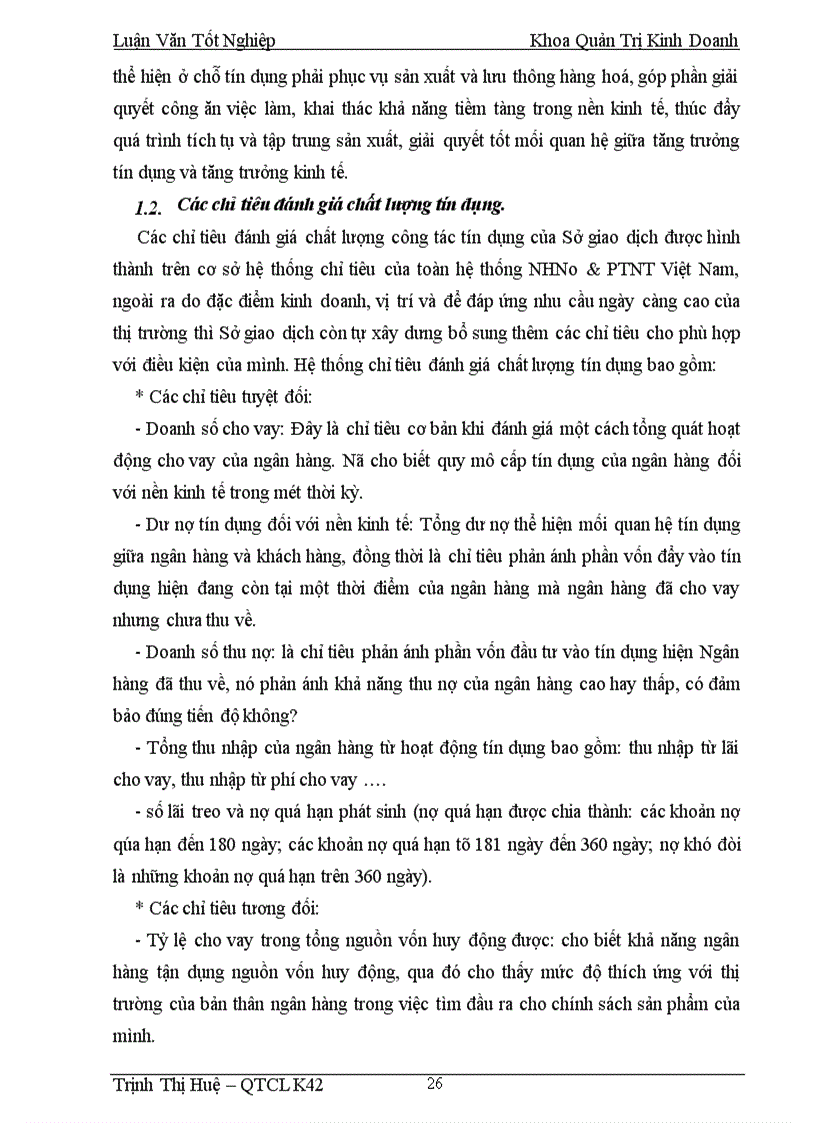 image for page Chất lượng dịch vụ tín dụng và triển khai chương trình 6 Sigma nhằm cải tiến chất lượng dịch vụ tín dụng tại Sở giao dịch NHNo & PTNT Việt Nam