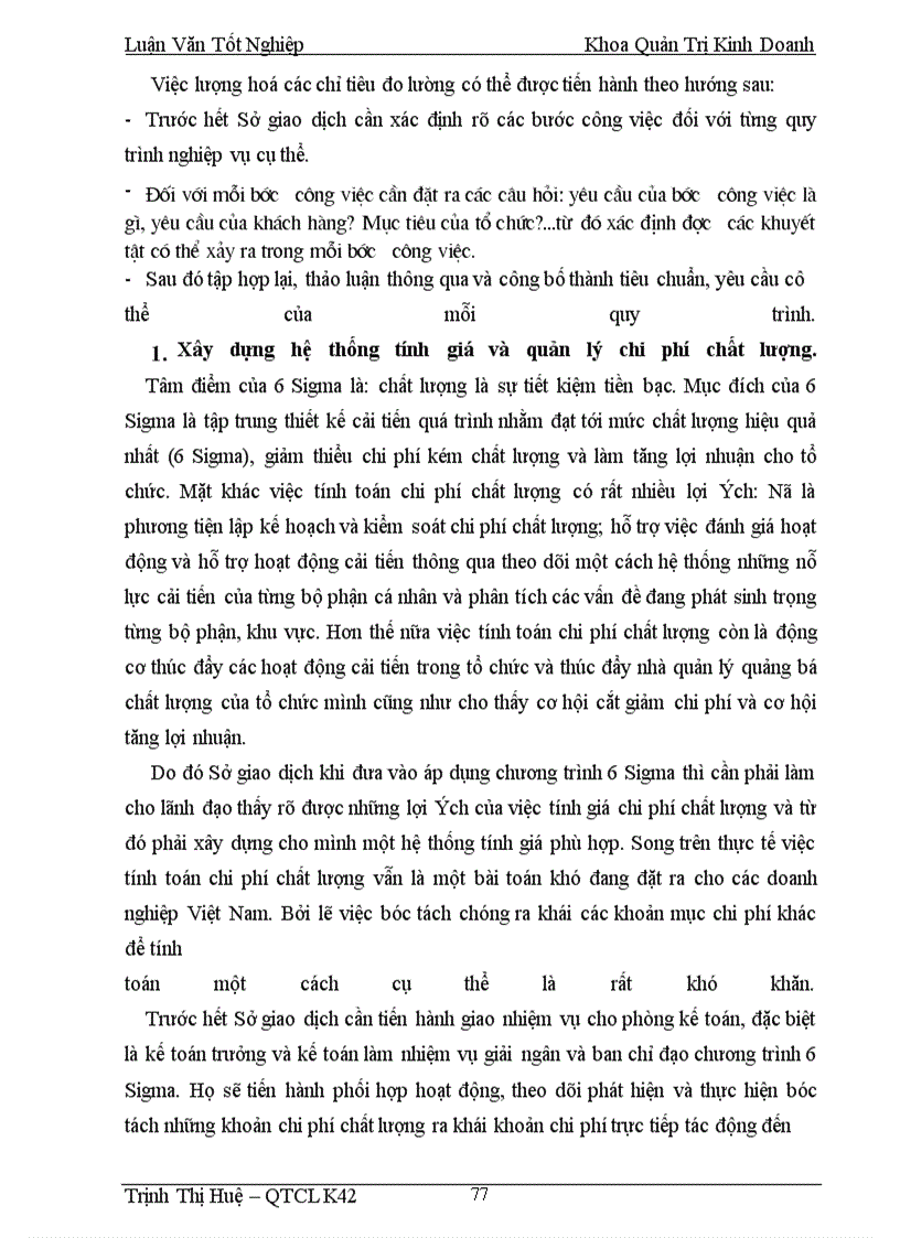 image for page Chất lượng dịch vụ tín dụng và triển khai chương trình 6 Sigma nhằm cải tiến chất lượng dịch vụ tín dụng tại Sở giao dịch NHNo & PTNT Việt Nam