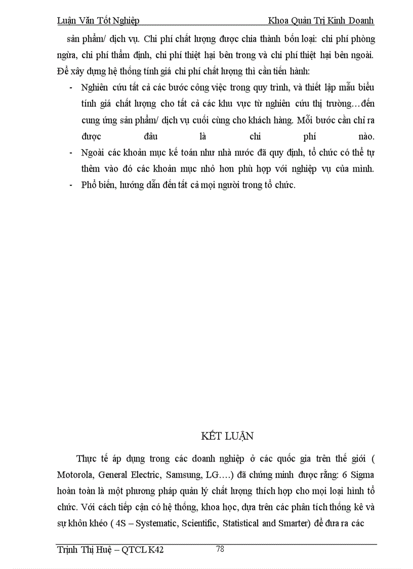 image for page Chất lượng dịch vụ tín dụng và triển khai chương trình 6 Sigma nhằm cải tiến chất lượng dịch vụ tín dụng tại Sở giao dịch NHNo & PTNT Việt Nam