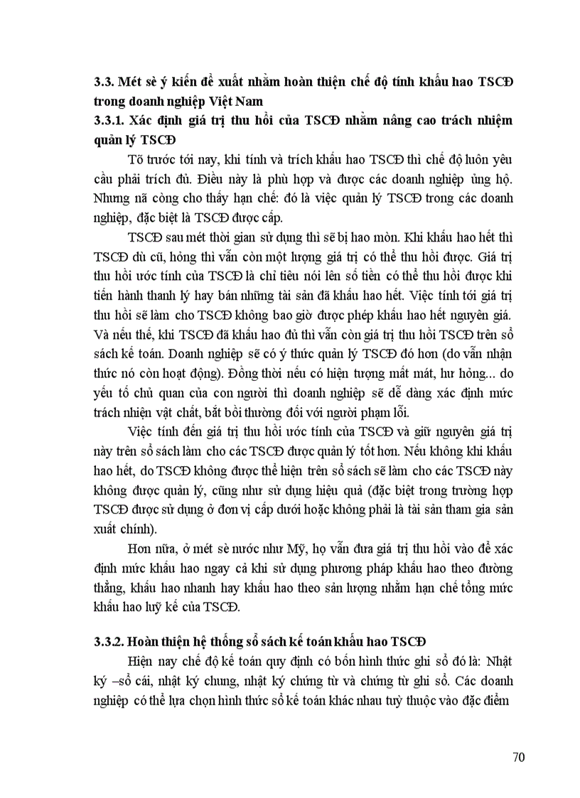 image for page Hoàn thiện chế độ tính khấu hao tài sản cố định trong doanh nghiệp Việt Nam