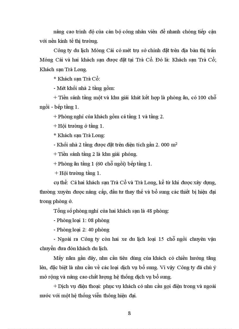 image for page Hoạt động kinh doanh du lịch ở Công ty du lịch Móng Cái