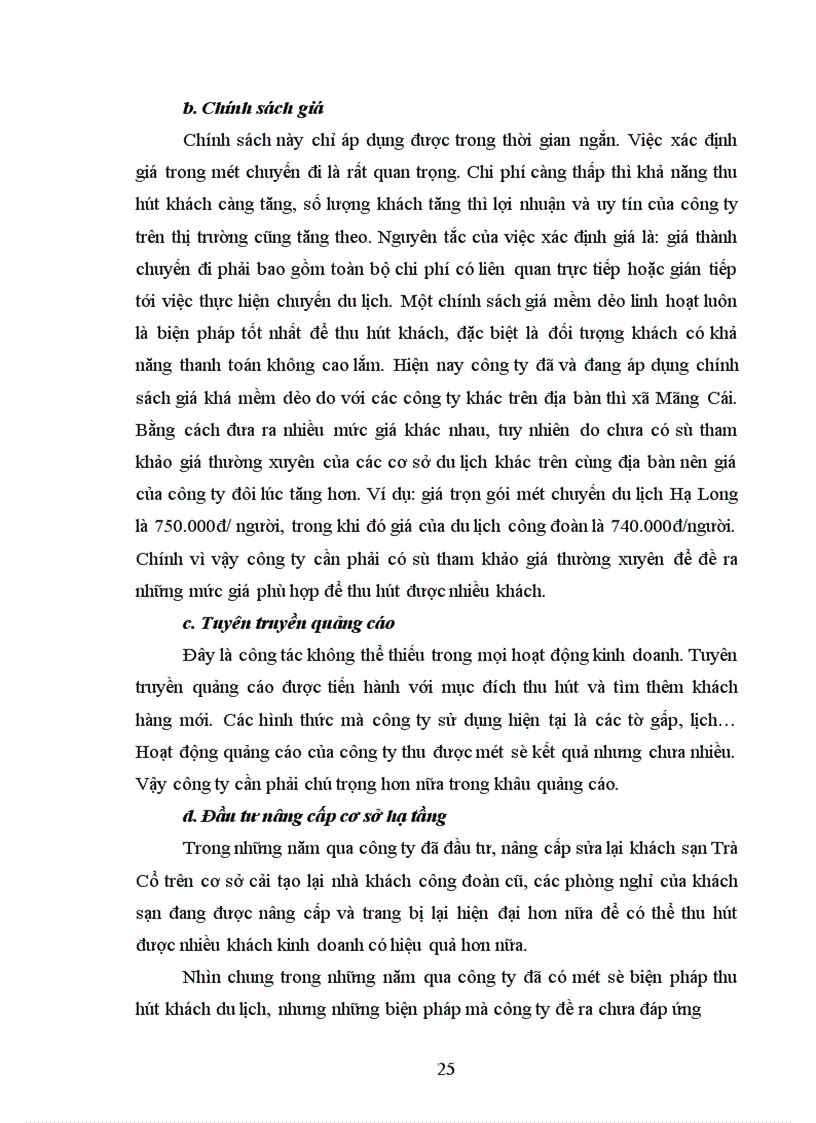 image for page Hoạt động kinh doanh du lịch ở Công ty du lịch Móng Cái