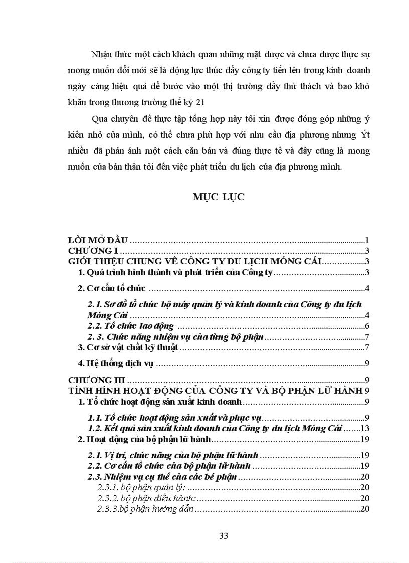 image for page Hoạt động kinh doanh du lịch ở Công ty du lịch Móng Cái