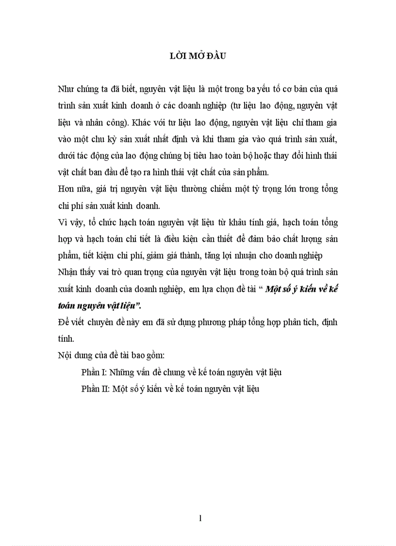 image for page Một số ý kiến về kế toán nguyên vật liệu