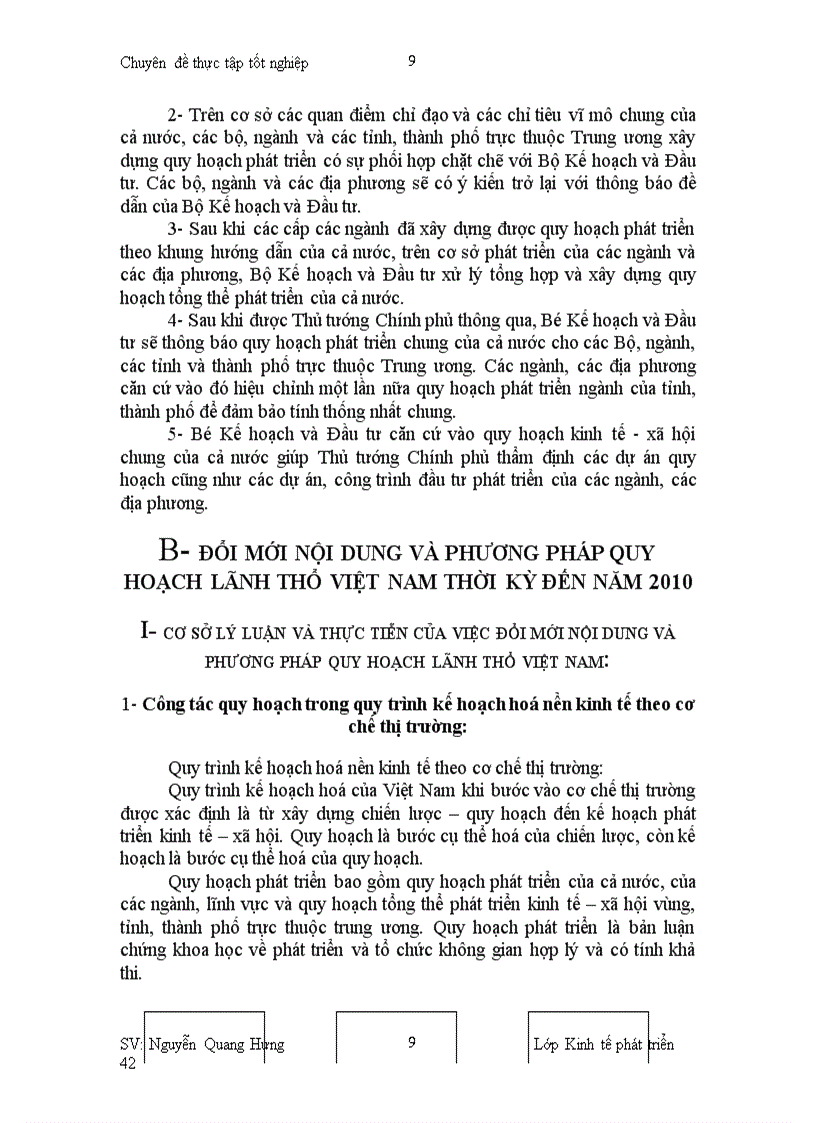image for page Quy hoạch phát triển kinh tế - xã hội