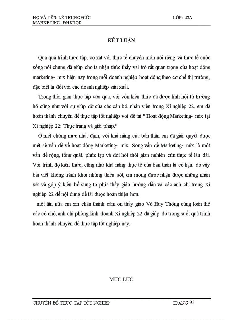 image for page Hoạt động Marketing- mix tại Xí nghiệp 22 Bộ Quốc phòng: Thực trạng và giải pháp