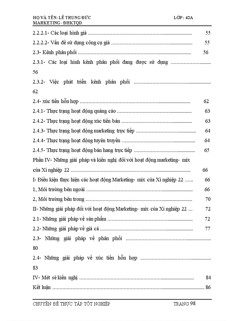 image for page Hoạt động Marketing- mix tại Xí nghiệp 22 Bộ Quốc phòng: Thực trạng và giải pháp