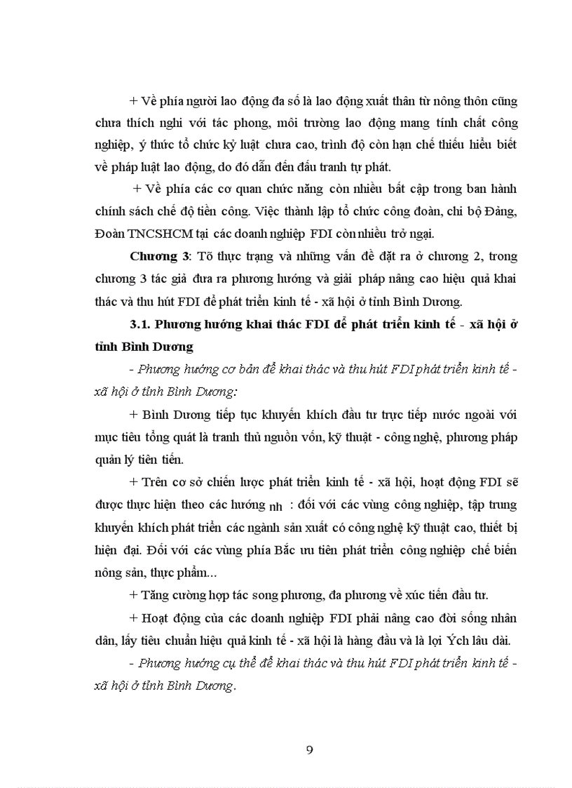 image for page Tác động của đầu tư trực tiếp nước ngoài (FDI) tới phát triển kinh tế - xã hội ở tỉnh Bình Dương