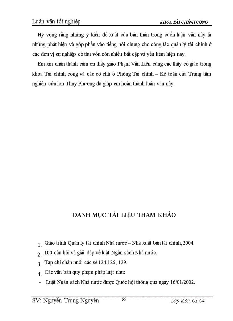 image for page Một số vấn đề về quản lý tài chính ở Trung tâm nghiên cứu lợn Thụy Phương