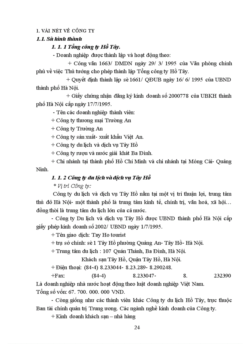 image for page Các giải pháp nâng cao hiệu quả quản lý nguồn nhân lực trong kinh doanh lữ hành tại Công ty Du lịch và dịch vụ Tây Hồ