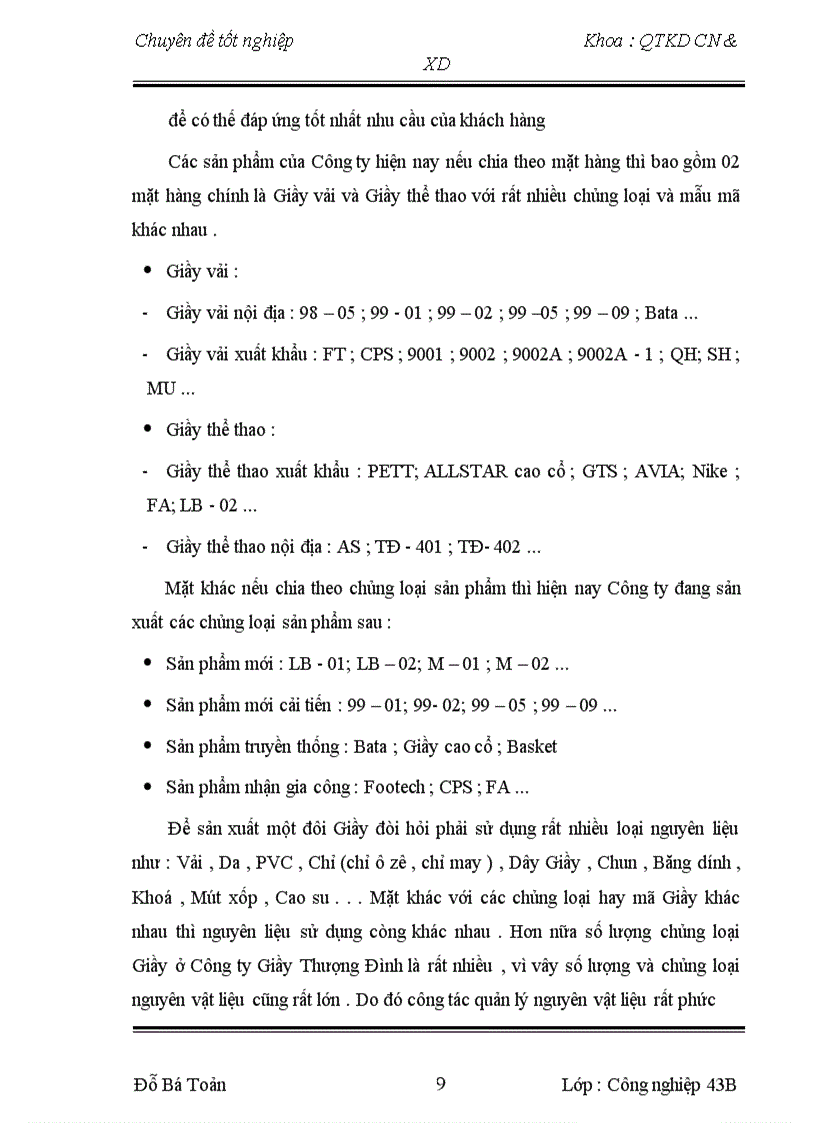 image for page Một số biện pháp nhằm giảm chi phí nguyên vật liệu ở Công ty Giầy Thượng Đình Chuyên đề được trình bày thành 2 chương