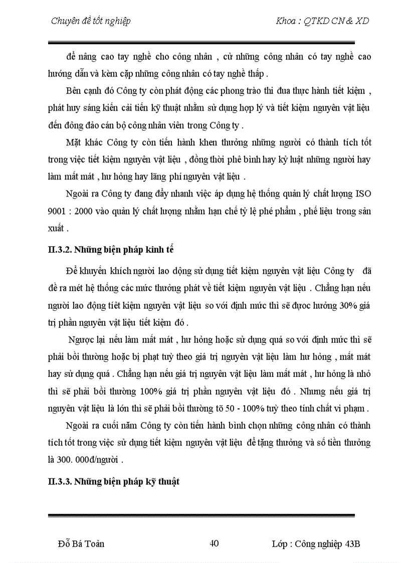 image for page Một số biện pháp nhằm giảm chi phí nguyên vật liệu ở Công ty Giầy Thượng Đình Chuyên đề được trình bày thành 2 chương