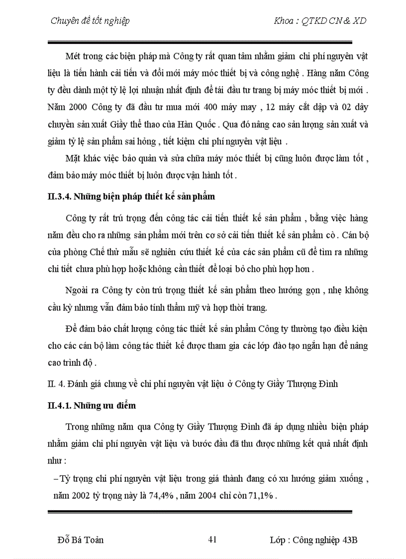 image for page Một số biện pháp nhằm giảm chi phí nguyên vật liệu ở Công ty Giầy Thượng Đình Chuyên đề được trình bày thành 2 chương