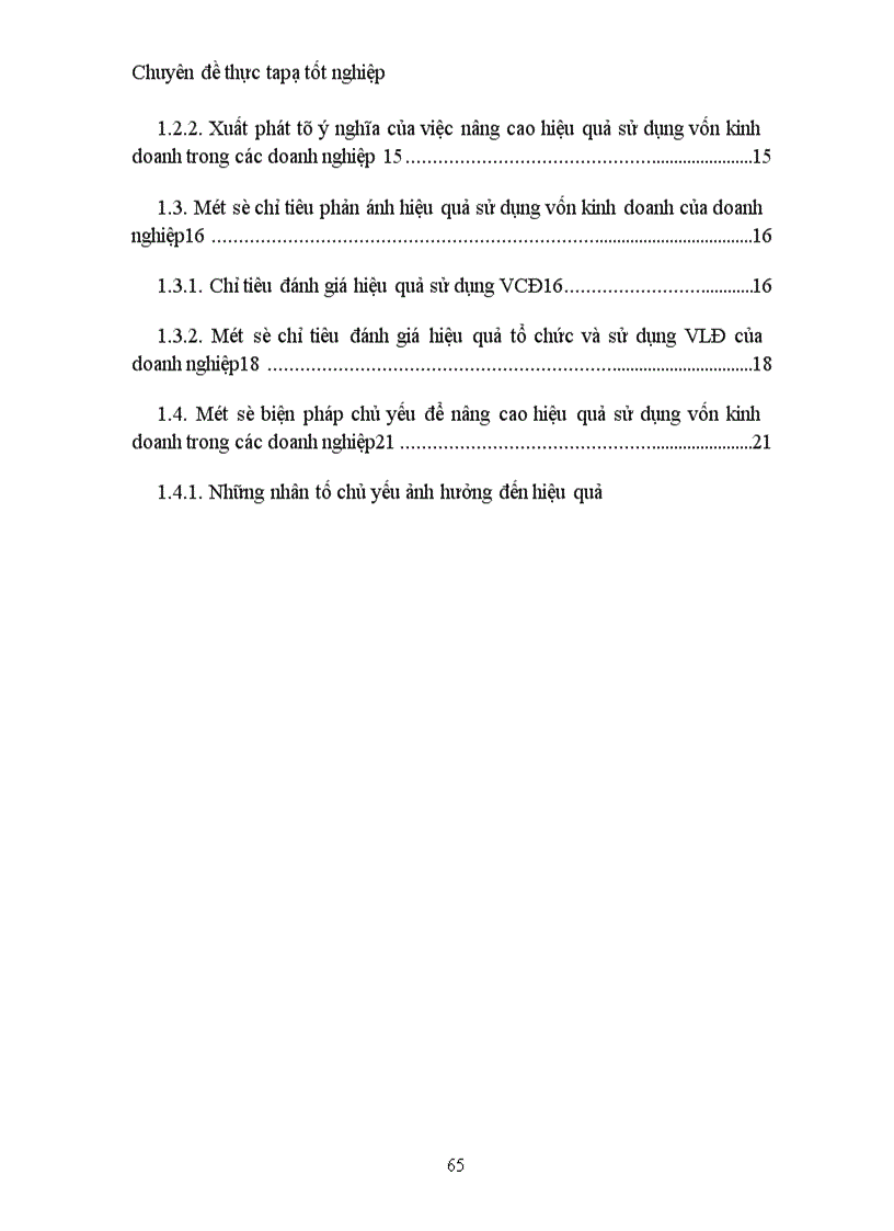 image for page Nâng cao hiệu quả sử dụng vốn kinh doanh tại Công ty cổ phần xây dựng xây lắp số 1 (Vinaconex 1)