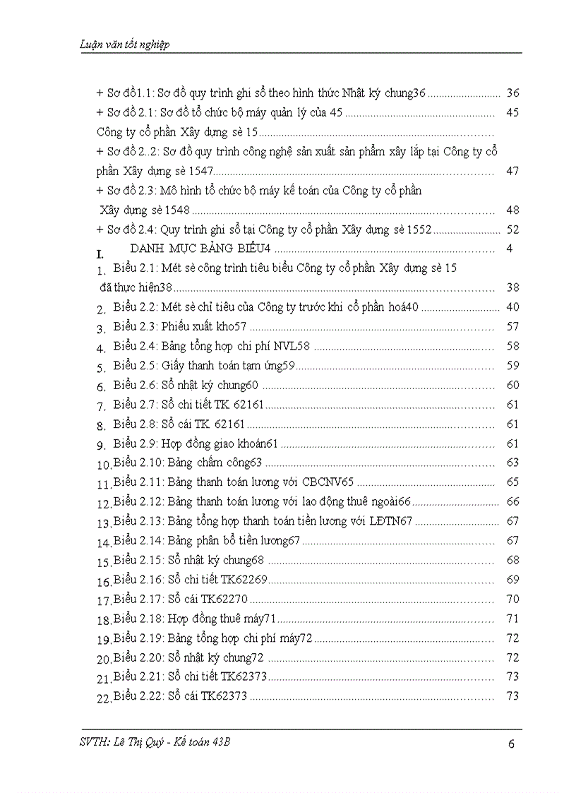 image for page Hoàn thiện hạch toán chi phí sản xuất và tính giá thành sản phẩm xây lắp tại Công ty cổ phần Xây dựng số 15.