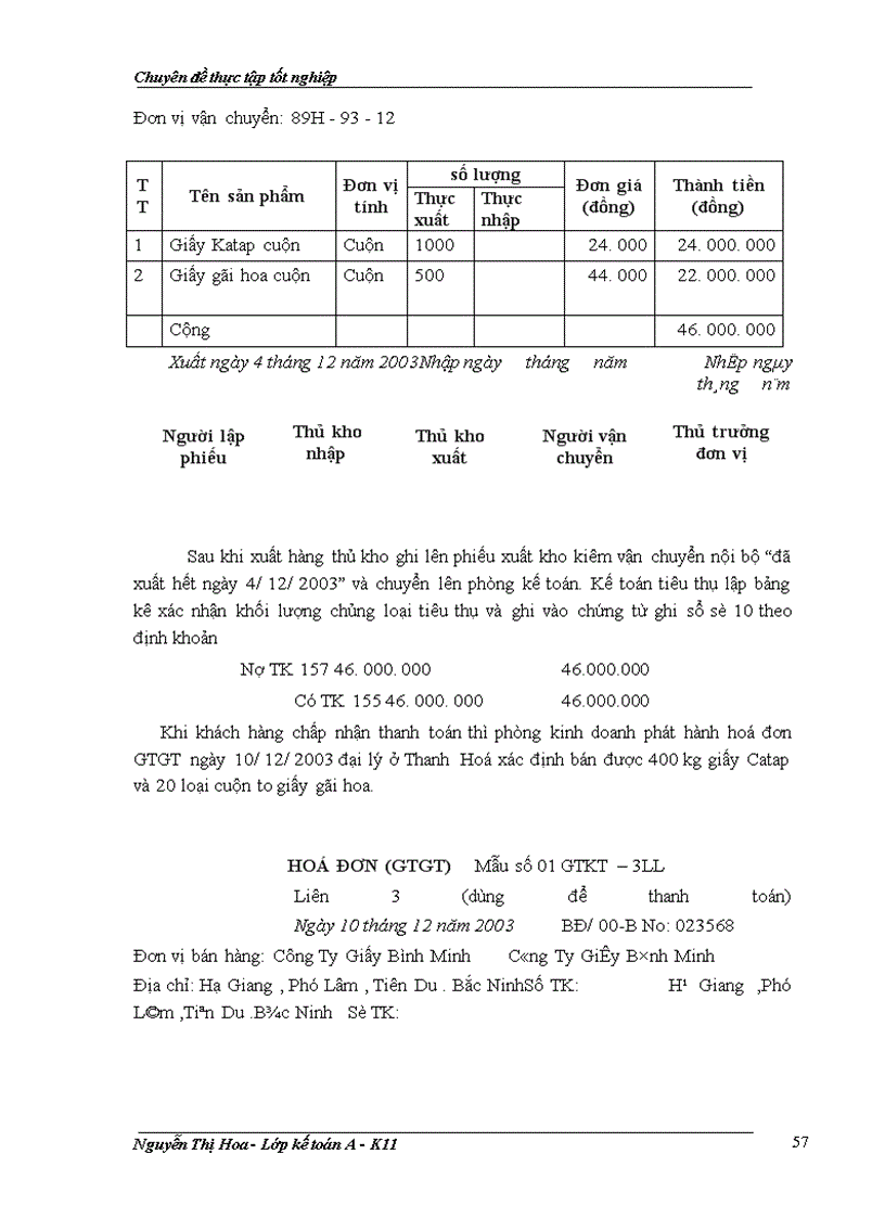 image for page Kế toán quá trình bán hàng và xác định kết quả bán hàng tại Công ty Giấy Bình Minh
