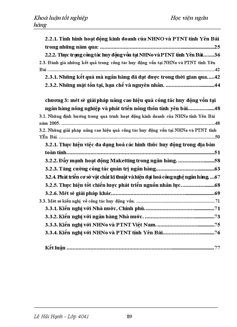 image for page Những giải pháp nâng cao hiệu quả công tác huy động vốn tại NHNo và PTNT tỉnh Yên Bái